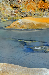 A hot spring in Lassen Volcanic National Park California.