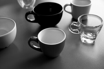 Close up of empty glass 