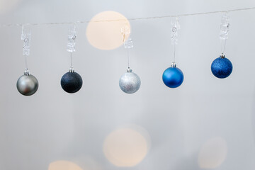 Christmas Holiday Balls isolated on white background