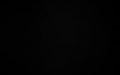 Dark Black vector abstract polygonal cover.
