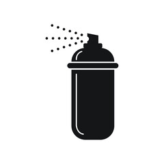 Spray can silhouette icon design isolated on white background