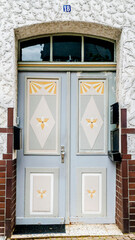 Wooden Door with Stars