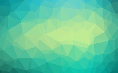 Obraz premium Light Green, Yellow vector abstract mosaic background.