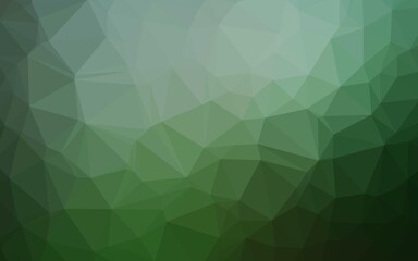 Obraz premium Light Green vector triangle mosaic texture.