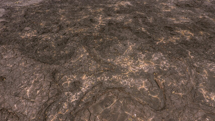 Aerial Volcanic lava rocks, big island, Hawaii