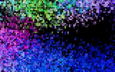 Dark Multicolor, Rainbow vector cover in polygonal style.