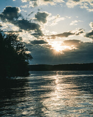 Obraz na płótnie Canvas Lake Panache Sunset