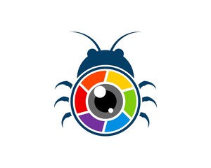 Lady bug with lens camera inside