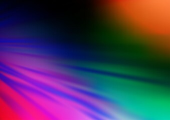 Dark Multicolor, Rainbow vector layout with flat lines.