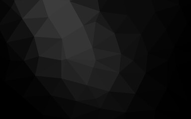 Dark Silver, Gray vector abstract mosaic backdrop.