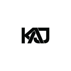 kaj letter original monogram logo design