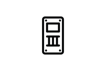 Military Outline Icon - Shield