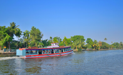 Fototapeta premium Kerala boat on the river