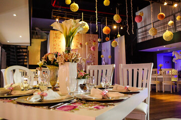 table setting for a party
