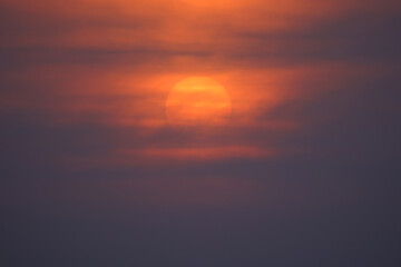 sunset in the sky
