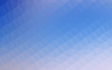 Light BLUE vector shining triangular pattern.