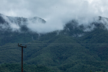 landscape with clouds
