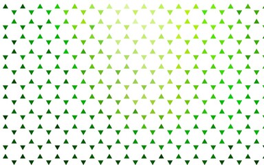 Light Green vector seamless backdrop with lines, triangles.