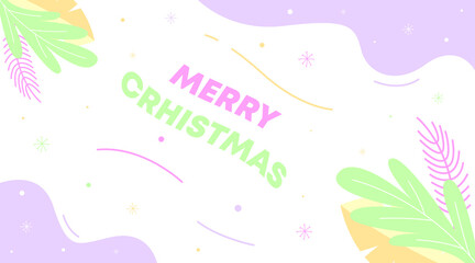 Fototapeta na wymiar Merry Christmas Background Banner Vector. Christmas Holiday Backgroundillustration.