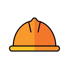 Helmet Icon Color Design Vector Template Illustration