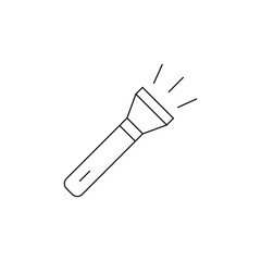 Flashlight icon design isolated on white background