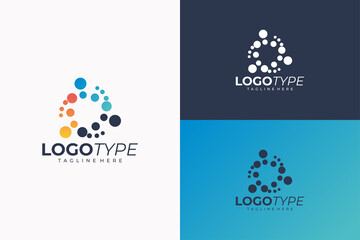 dot logo icon vector isolated