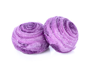 Chinese Pastry or Thai Moon Cake with Purple Sweet Potato..