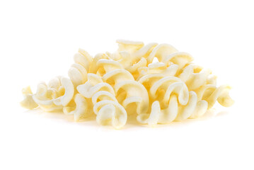 Crunchy snacks on a white background