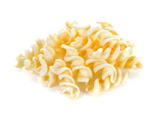 Crunchy snacks on a white background