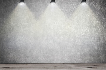 白い壁のスポットライトの背景グラフィックス素材