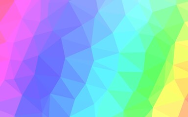 Light Multicolor, Rainbow vector polygonal background.