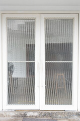 White modern Friendly Mesh Gate.