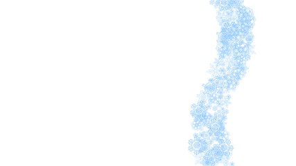 Christmas and New Year snowflakes