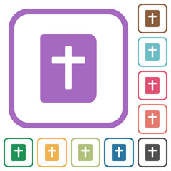 Obraz premium Holy bible simple icons