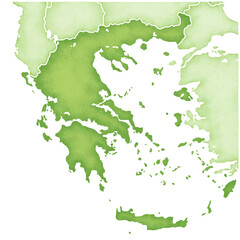 Fototapeta na wymiar ギリシャの地図