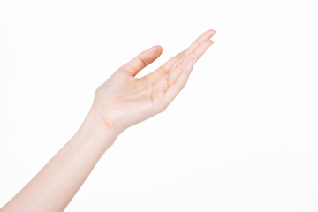 Female beautiful talent hand, arm and fingers in good shape figure