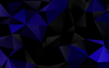 Obraz premium Dark Purple vector blurry triangle texture.