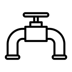 oil pipe vector design. pipe icon outline design