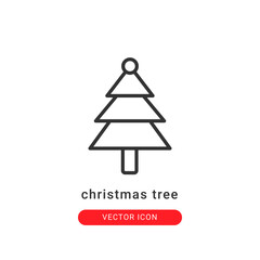 christmas tree icon vector illustration. christmas tree icon glyph design.
