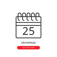 christmas icon vector illustration. christmas icon outline design.