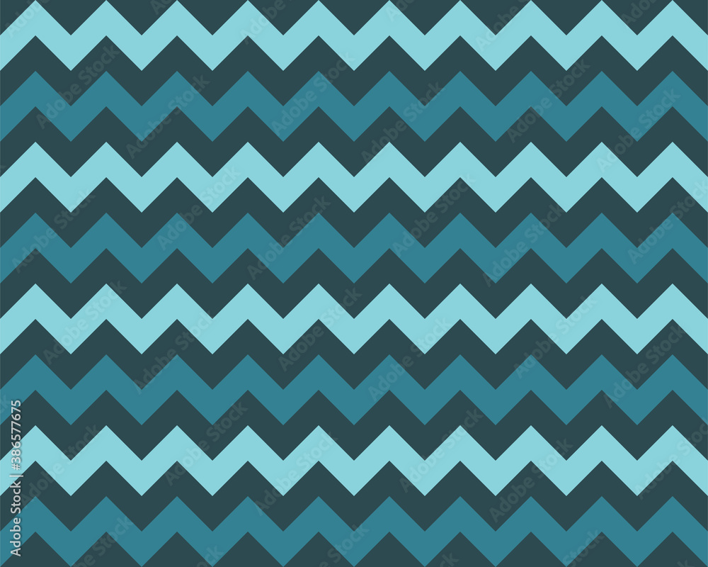 Poster Zigzag pattern seamless. Zig zag background color. Vector abstract design.