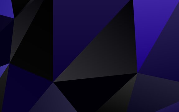 Dark Purple vector abstract polygonal cover. © Dmitry