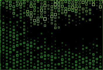 Fototapeta premium Dark Green vector backdrop with rhombus.