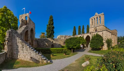 Gordijnen Bellapais Abbey monastery - Kyrenia (Girne) Northern Cyprus © Nikolai Sorokin