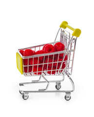 Raspberry in shopping cart