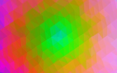 Light Multicolor, Rainbow vector blurry triangle pattern.