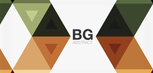 Mosaic triangle pattern abstract background for cover, banner, flyer and poster and other template