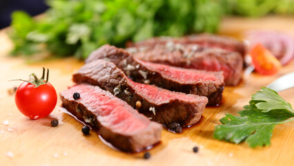 beef fillet- roast beef slices
