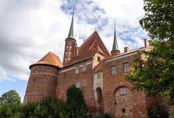 Fototapeta premium Frombork Cathedral hill, a place where he worked Copernicus. Poland