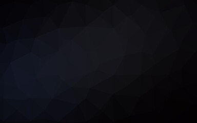 Obraz premium Dark Black vector polygonal pattern.